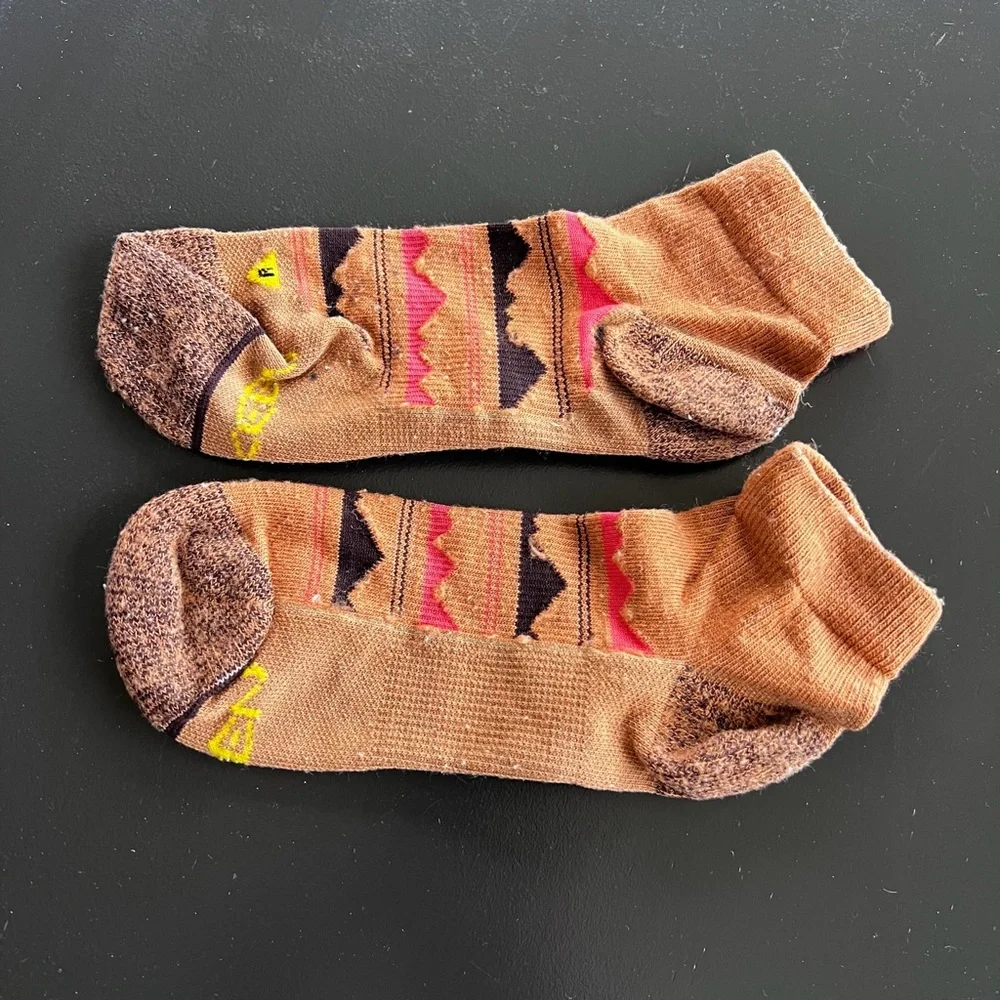 Keen Brown Patterned Hiking Socks